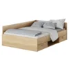 Postel 140x200 cm dub sonoma BOAT