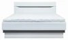 Postel ALBIREO 160 cm – dub sonoma truflový/bílý lesk