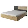 Postel BAFRA 160x200 dub artisan a černá borovice norská