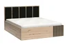 Postel Barbus 160x200 s úložným prostorem dub artisan/černá
