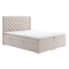 Postel boxspring DORMAN 160x200 krémová