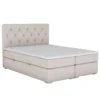 Postel boxspring ESHLY béžová 180×200 cm