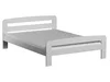Postel CAYSON 90x200 cm, borovice masiv, moření bílá, s roštem