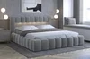 Postel HUA 08 s LED 180×200 cm – šedá