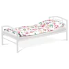 Postel ROMITA 90x200, bílý lesk