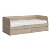 Postel s 2 šuplíky 90×200 cm, dub sonoma – NORTY Typ 28