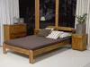 Postel STETSON 120x200 cm s roštem – masiv borovice, moření dub