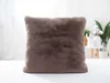 Povlak z umělé kožešiny 45 × 45 cm cappuccino