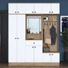 Předsíňová stěna Montira 3 – vlašský ořech/bílá