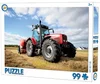 Puzzle Červený traktor 99 dílků
