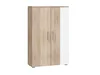 Regál Mangona 80×120×32 cm dub sonoma/bílý lesk