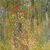 Reprodukce Klimtova Farmářského zahradního výjevu 60x60 cm