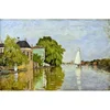 Reprodukce Monetova obrazu Houses on the Achterzaan 90x60 cm