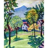 Reprodukce obrazu August Macke - Tegernsee Landscape 50x60 cm