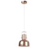 Retro visící lampa s kovovým vzhledem a růžovým zlatem