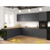 Rohová kuchyňská linka 300x220 cm – grafit/dub craft
