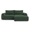 Rohová pohovka Aden v tmavě zelené barvě