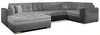 Rohová sedačka ESSLOR, levé provedení, šedá