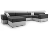 Rohová sedačka PELERGONIA SUPER – pravá, tmavě a světlá šedá