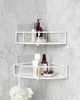 Rohové boxy do sprchy Umbra Cubiko – 2 ks, bílé