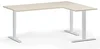 Rohový elektrický výškově nastavitelny stůl 180x140 cm