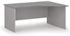 Rohový psací stůl PRIMO šedý 160x120 cm pravý