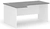 Rohový psací stůl PRIMO White 160x120 cm levý