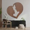 Romantický nátěnný obraz srdce a tváří