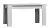 Rozkládací jídelní stůl 120–160 cm, bílý (MDF)