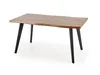Rozkládací jídelní stůl BOREDA 120-180x80 cm dub/černý