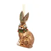 Ruční skleněná vánoční ozdoba 12,5 cm Festive Hare