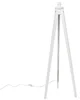 Rustikální bílá trojnožka stojací lampy