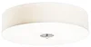 Rustikální bílé stropní svítidlo Drum Jute 50 cm