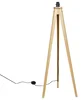 Rustikální dřevěná stojací lampa Tripod Classic