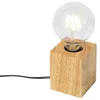 Rustikální dřevěná stolní lampa Bloc