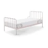Růžová dětská kovová postel Vipack Alice 90x200 cm