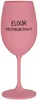 Růžová sklenice na víno ELIXÍR PROTIBLBEČKOVÝ 350 ml