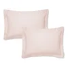 Růžové bavlněné saténové povlaky na polštář Bianca Oxford 50x75 cm