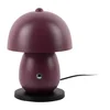 Růžovofialová LED stolní lampa s kovovým stínidlem