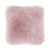 Růžový polštář Sheepskin 45x45 cm