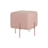 Růžový taburet Copper Artie