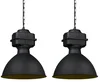 Sada 2 průmyslových závěsných lamp Sicko
