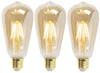 Sada 3 stmívatelných LED žárovek E27 ST64 Goldline 5W