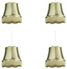 Sada 4 retro závěsných lamp zelených 45 cm