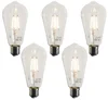 Sada 5 LED filamentových žárovek E27 ST64 4W 470 lm