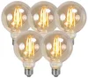 Sada 5 stmívacích LED filamentových žárovek E27 kouřové 5W
