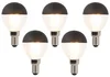 Sada 5 stmívatelných LED žárovek E14 P45 černá 300lm 2700K