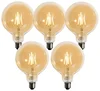 Sada 5 stmívatelných zlatých LED žárovek G125 4,9W E27