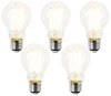 Sada 5 úsporných LED žárovek E27 A60 3,8 W s vysokým světelným výkonem