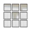 Sada 9 nástěnných zrcadel 24x24 cm Wallity